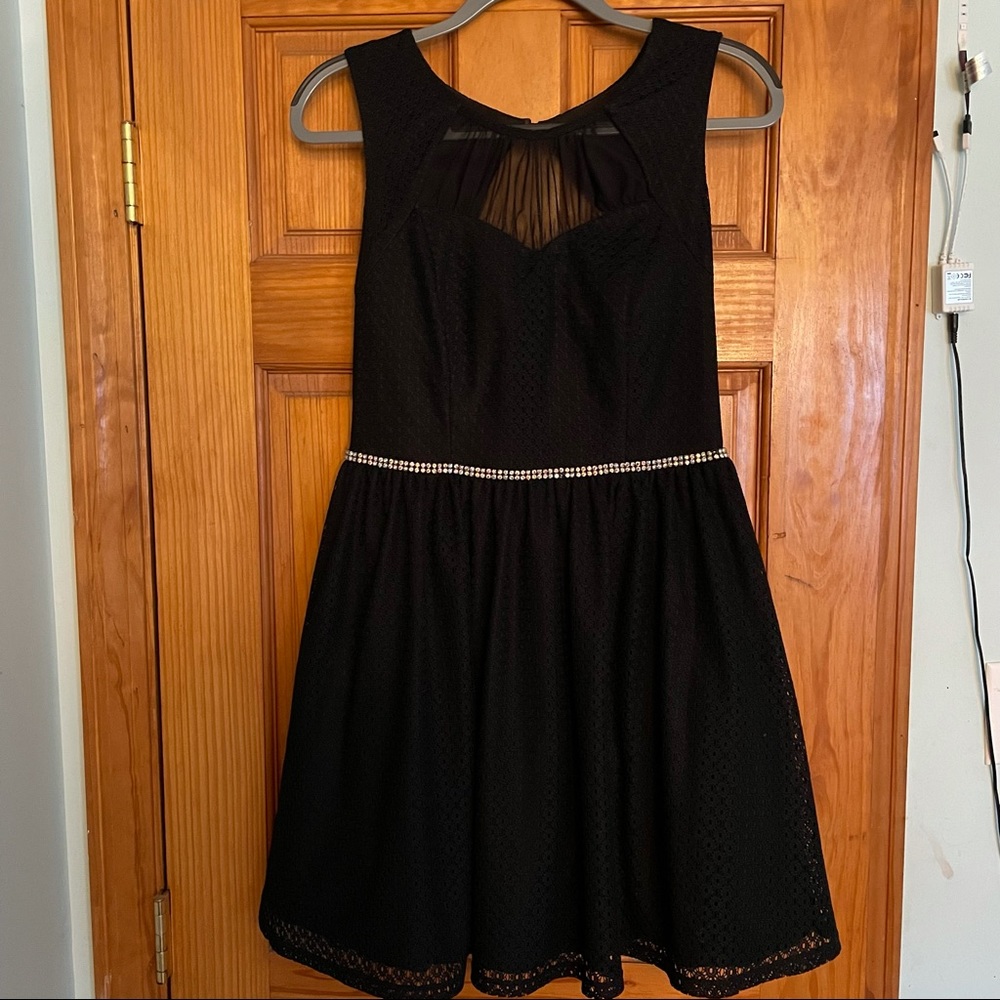 Black mini dress